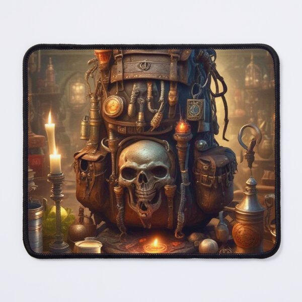Item preview, Necromancer's Adventuring Pack - Surreal Fantasy Art concept designed and sold by Delerat7.
