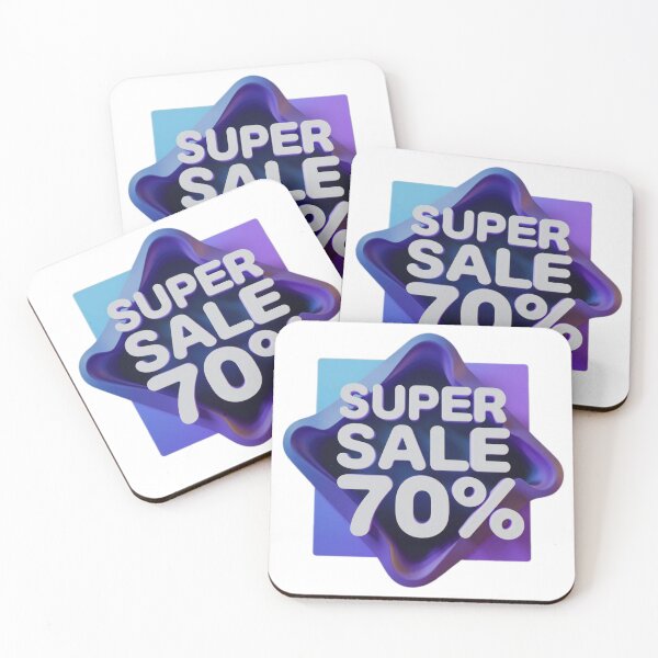 Item preview, sale blue text design with 70% designed and sold by Creative88Art.