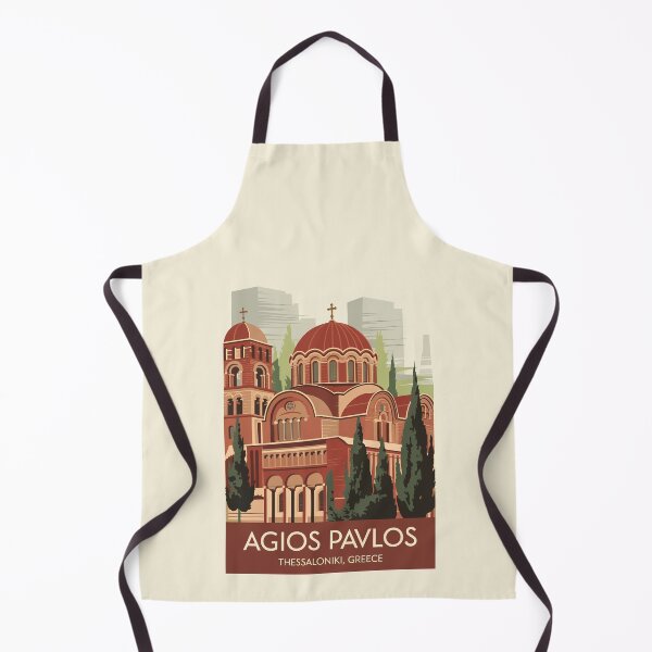 Item preview, Thessaloniki Agios Pavlos Travel Art Vintage designed and sold by KrisSidDesigns.