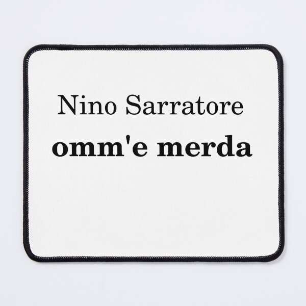Item preview, Sarratore Omm'e merda (black) designed and sold by InsolacionCao.