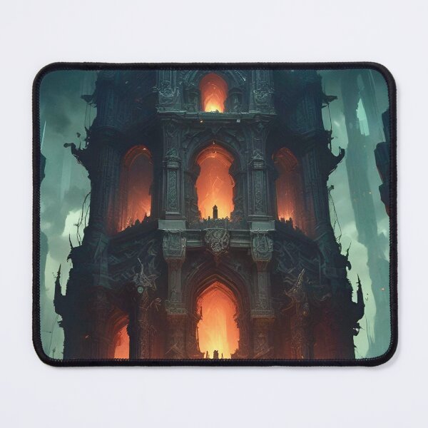Item preview, The Necromancer's Tower - Dark Fantasy Art concept designed and sold by Delerat7.