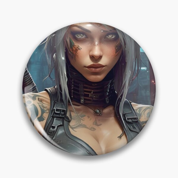 Artikelvorschau, Netrunner in Silber und Schwarz – Sci-Fi-Art-Konzept entworfen und verkauft von Delerat7.