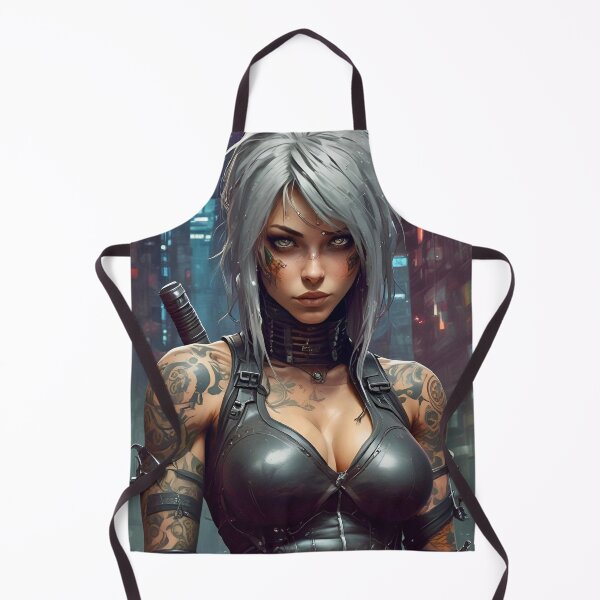 Item preview, Netrunner in Silver and Black - Sci Fi Art concept designed and sold by Delerat7.