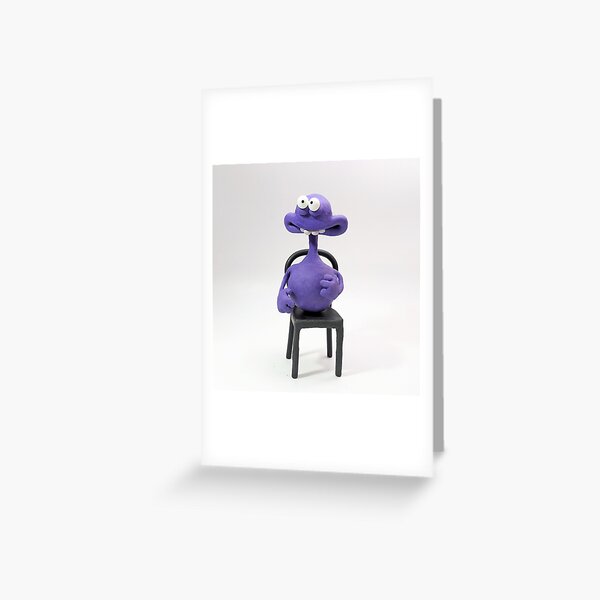 Purple Creature Greeting Card