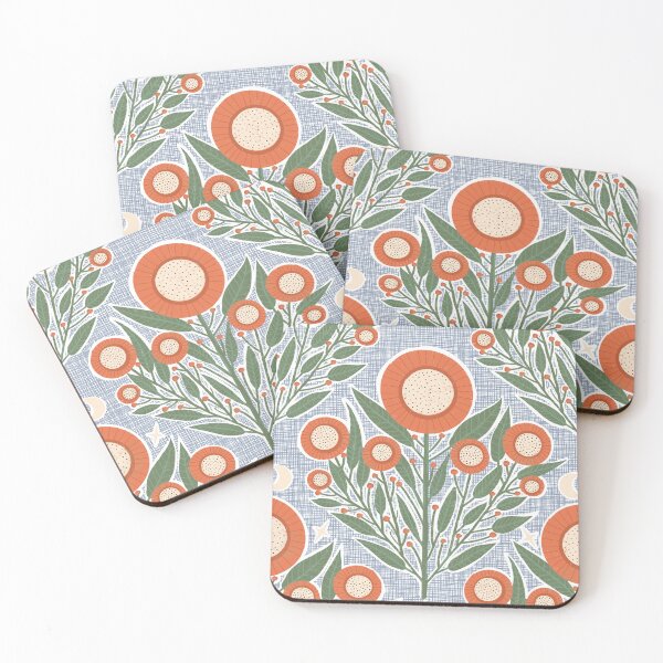 Item preview, Botanical Sunburst Charm - Boho Farmhouse Floral Damask designed and sold by susycosta.
