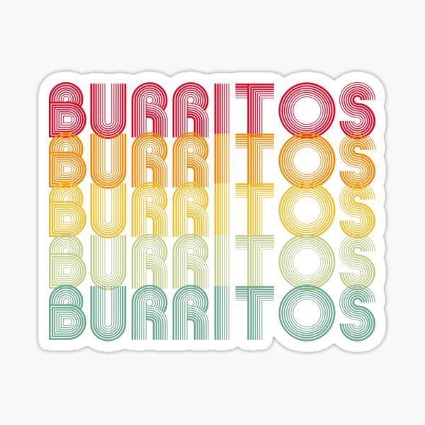 Item preview, Retro Burrito  designed and sold by wesdesignshop.