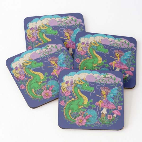 Item preview, Whimsical Dragon and Fairy Garden designed and sold by PixelAlchemyX.