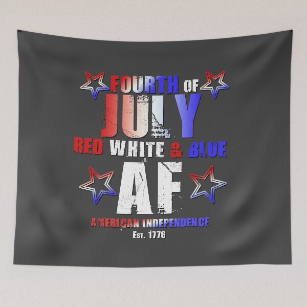Item preview, July 4th Red White & Blue AF American Independence T-Shirt designed and sold by miworldapparel.