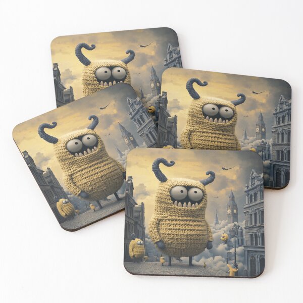 Item preview, Fluffy Invaders in London designed and sold by landletsy.