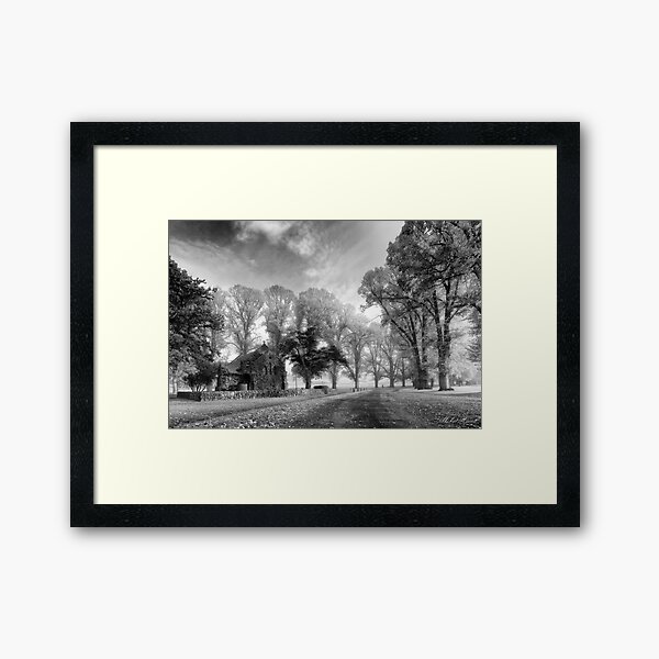 Gostwyck Chapel - BW Framed Art Print