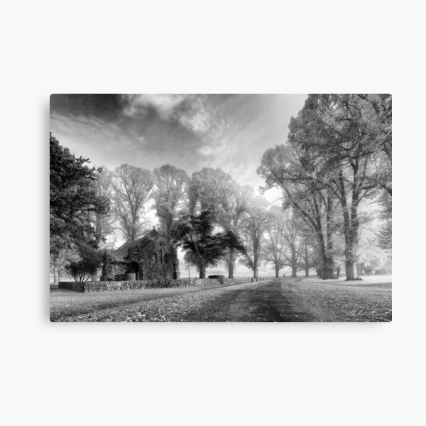 Gostwyck Chapel - BW Metal Print