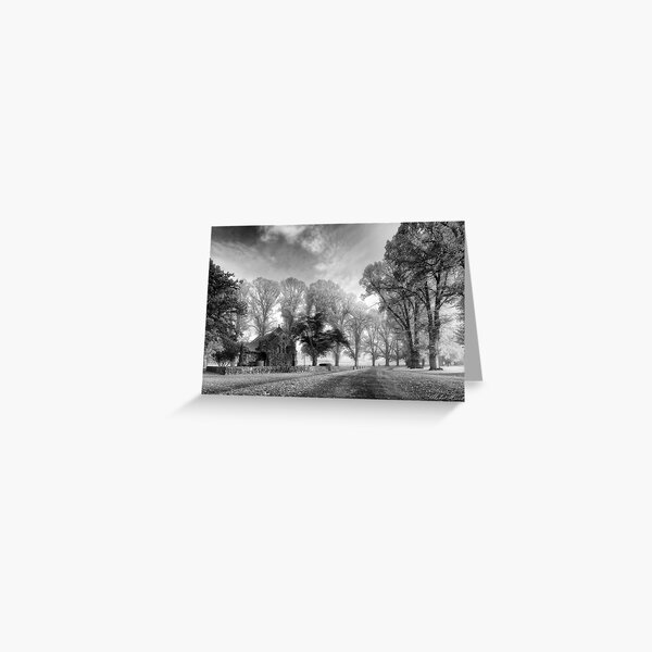 Gostwyck Chapel - BW Greeting Card