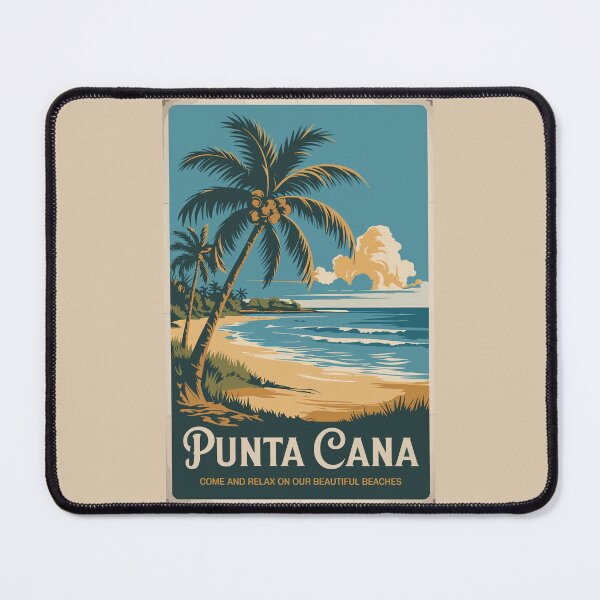 Item preview, Punta Cana Dominican Republic Illustration Travel Art Vintage designed and sold by KrisSidDesigns.