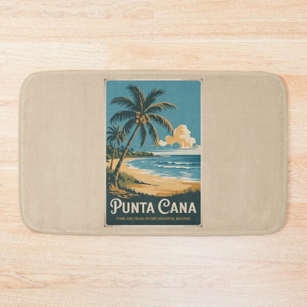 Item preview, Punta Cana Dominican Republic Illustration Travel Art Vintage designed and sold by KrisSidDesigns.