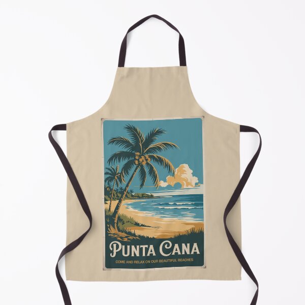 Item preview, Punta Cana Dominican Republic Illustration Travel Art Vintage designed and sold by KrisSidDesigns.