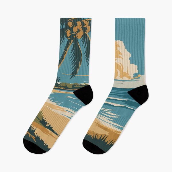 Item preview, Punta Cana Dominican Republic Illustration Travel Art Vintage designed and sold by KrisSidDesigns.