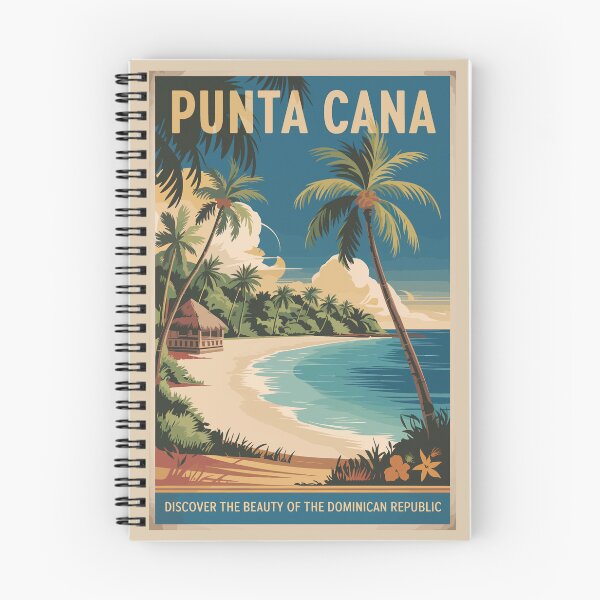 Item preview, Punta Cana Illustration Travel Art Vintage designed and sold by KrisSidDesigns.