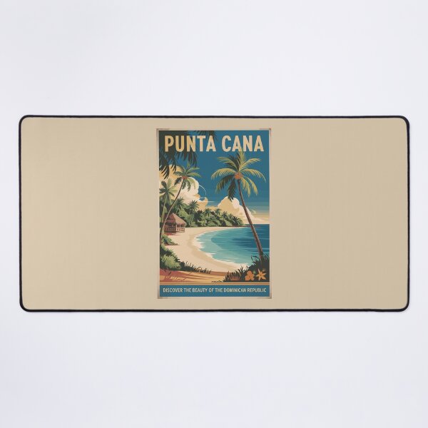 Item preview, Punta Cana Illustration Travel Art Vintage designed and sold by KrisSidDesigns.