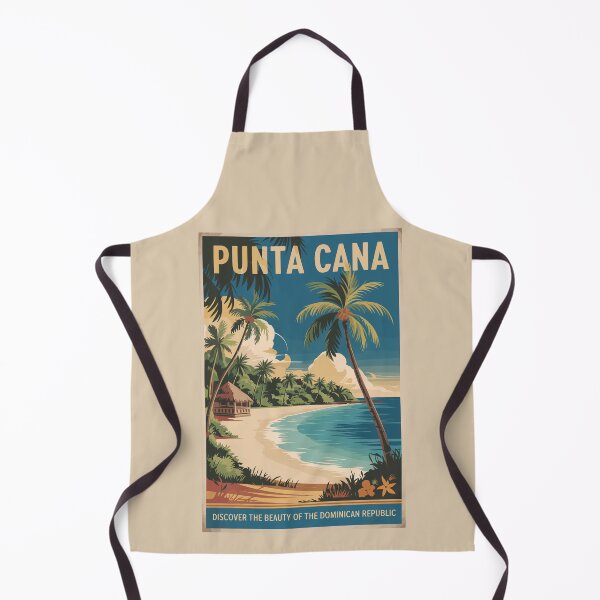 Item preview, Punta Cana Illustration Travel Art Vintage designed and sold by KrisSidDesigns.