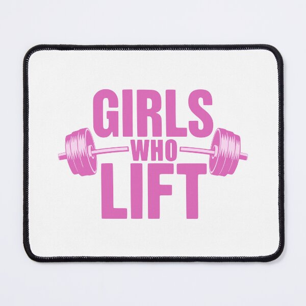 Item preview, Girls Who Lift! Funny Pink Barbell designed and sold by PMCreative.