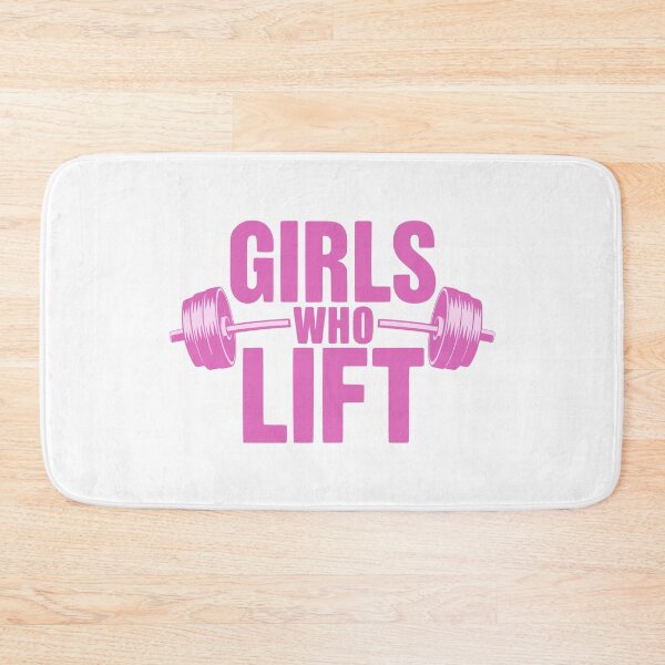 Item preview, Girls Who Lift! Funny Pink Barbell designed and sold by PMCreative.