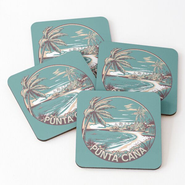 Item preview, Punta Cana Dominican Republic Travel Art Badge designed and sold by KrisSidDesigns.