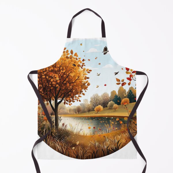 Item preview, Cozy Vibes and Autumn Aesthetics Wave of Trees designed and sold by LoveLaxmi Arts.