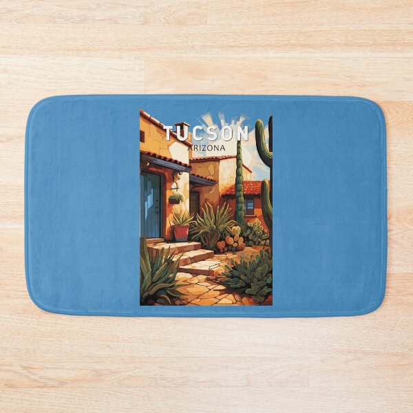 Item preview, Tucson Arizona Travel Art Vintage designed and sold by KrisSidDesigns.