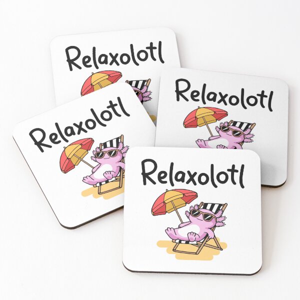 Item preview, Relaxolotl! Cute Relaxing Axolotl Pun designed and sold by PMCreative.