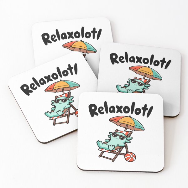 Item preview, Relaxolotl! Kawaii Relaxing Axolotl Pun designed and sold by PMCreative.