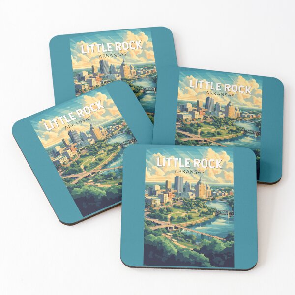 Item preview, Little Rock Arkansas Travel Art Vintage designed and sold by KrisSidDesigns.