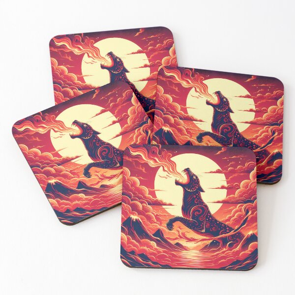 Item preview, Fire Lava Jaguar Breathing Fire, Ai Generated Art  designed and sold by ACC .