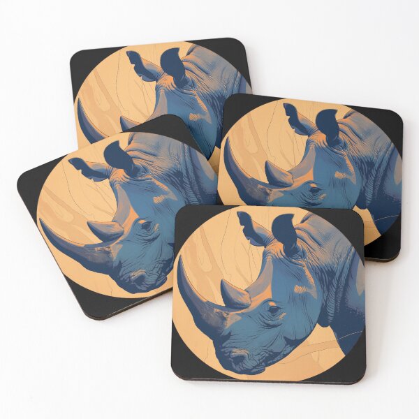 Item preview, Black Rhino // endangered animals // black rhinoceros // Africa  designed and sold by SMARTKIT  DESIGNAGENCY.