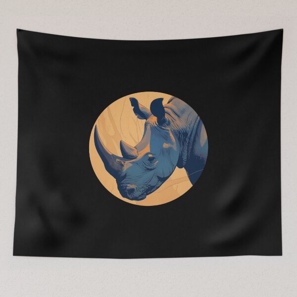 Item preview, Black Rhino // endangered animals // black rhinoceros // Africa  designed and sold by SMARTKIT  DESIGNAGENCY.