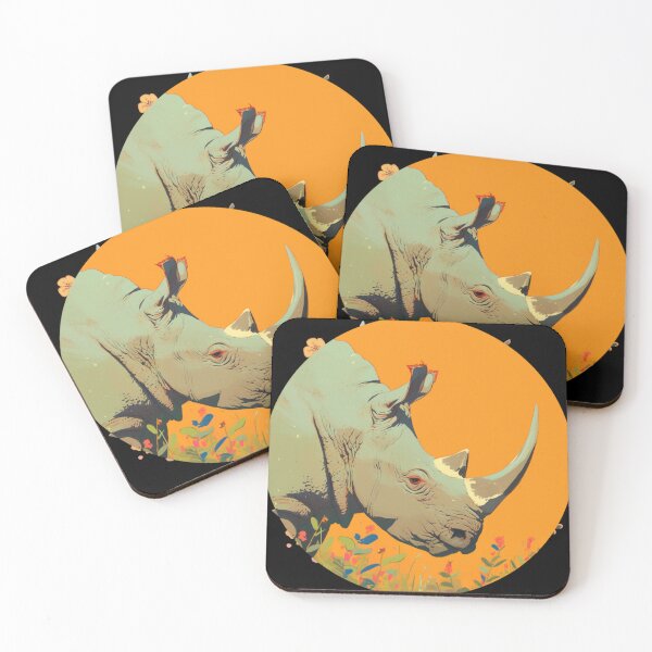 Item preview, Black Rhino // endangered animals // black rhinoceros // Africa  designed and sold by SMARTKIT  DESIGNAGENCY.