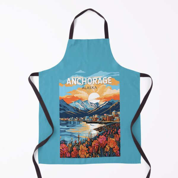 Artikelvorschau, Anchorage Alaska Reise-Kunst-Weinlese entworfen und verkauft von KrisSidDesigns.