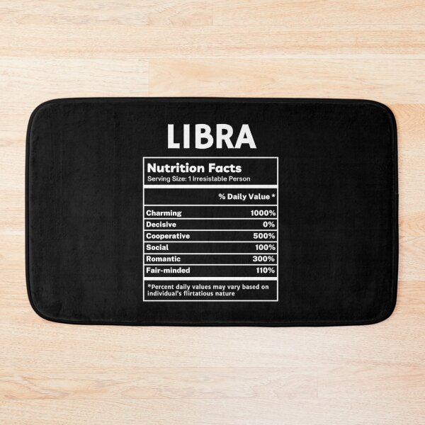 Item preview, Libra Horoscope Funny Nutritional Facts Gifts designed and sold by SpeakSarcasm.