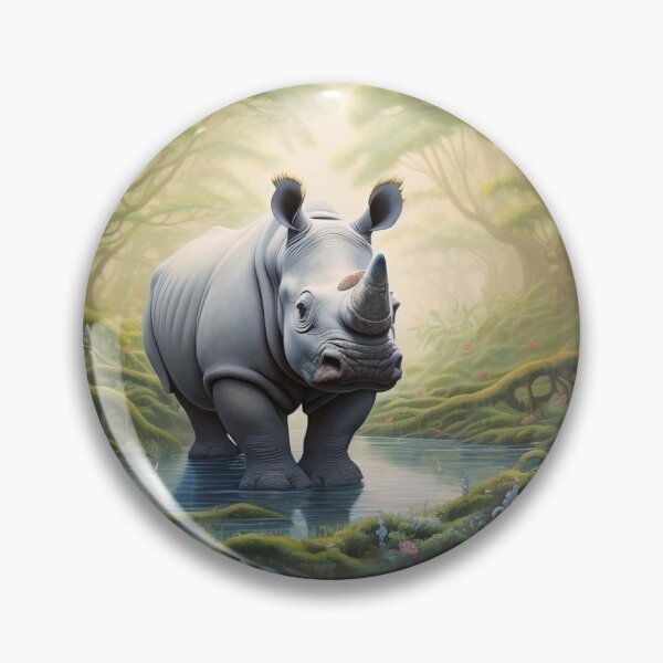 Item preview, Rhino living in a fantasy forest designed and sold by Josejuju.