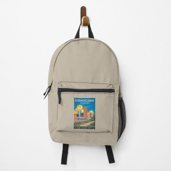 Item preview, Birmingham Alabama Travel Art Vintage designed and sold by KrisSidDesigns.