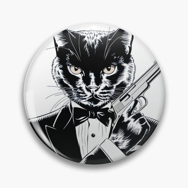 Item preview, Special cat agent wearing suit and bow tie designed and sold by LostForSpace.
