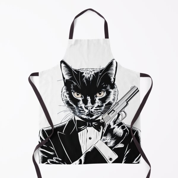 Item preview, Special cat agent wearing suit and bow tie designed and sold by LostForSpace.