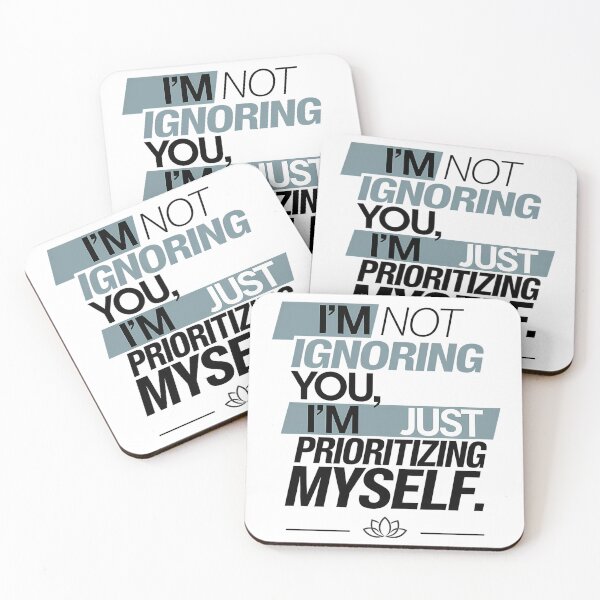 Item preview, Prioritizing Myself Motivational Self-Care Quote designed and sold by ZetaDream.