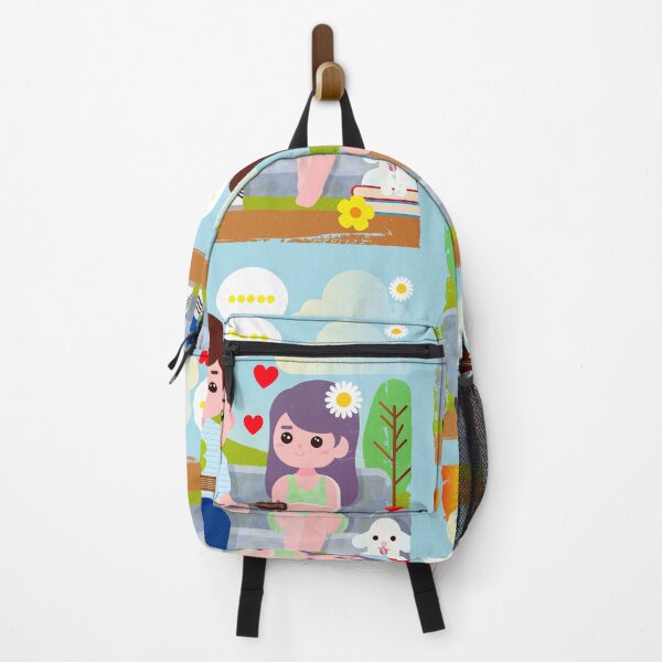 Item preview, Serenade Under the Sky: A Boy, a Girl, and a Dog designed and sold by Arte Cartoon From TagTeam Group.