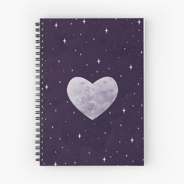 Item preview, Heart and Stars with Dark Violet Sky Background designed and sold by SwichitVemings.