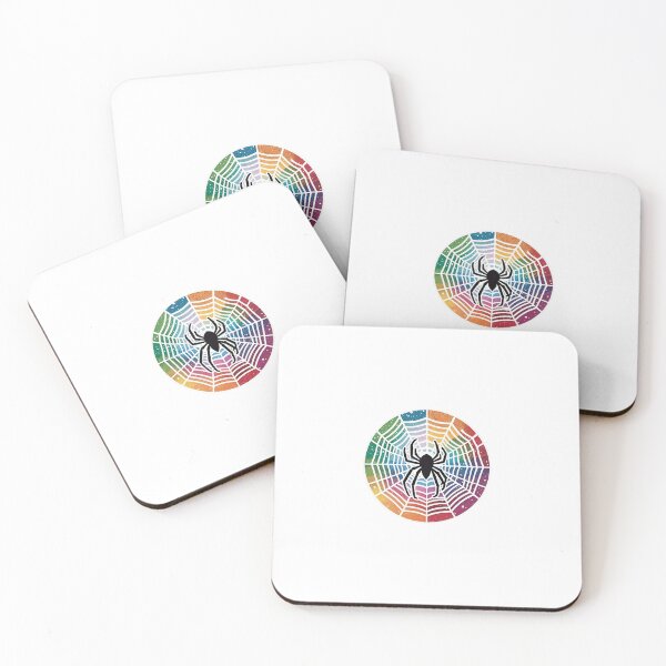 Item preview, Glitter Rainbow Spider Web designed and sold by Spike The Punch Design Co..