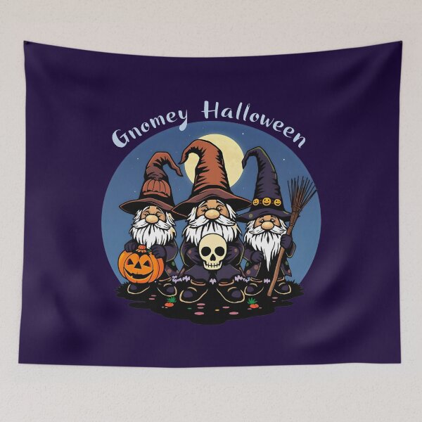 Item preview,  Gnomey Halloween in moonlight night designed and sold by kjp-design.