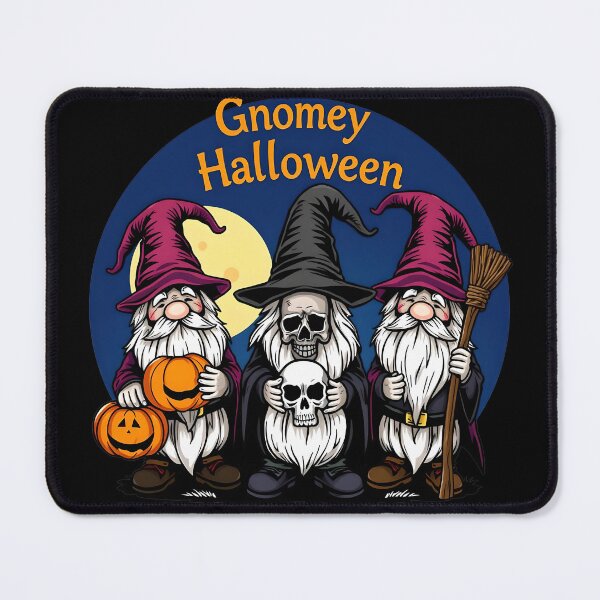 Item preview, Gnomey Halloween three spooky gnomes designed and sold by kjp-design.