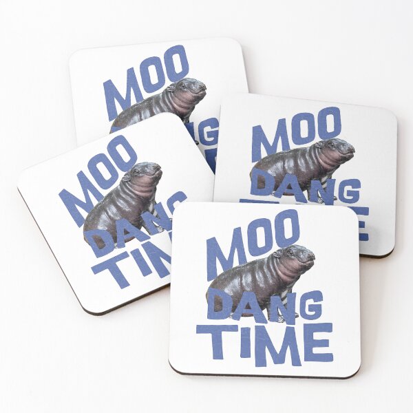 Item preview, Moo Dengs Time Cute Hippo Baby Bouncy Pock designed and sold by No11DigitalArt.