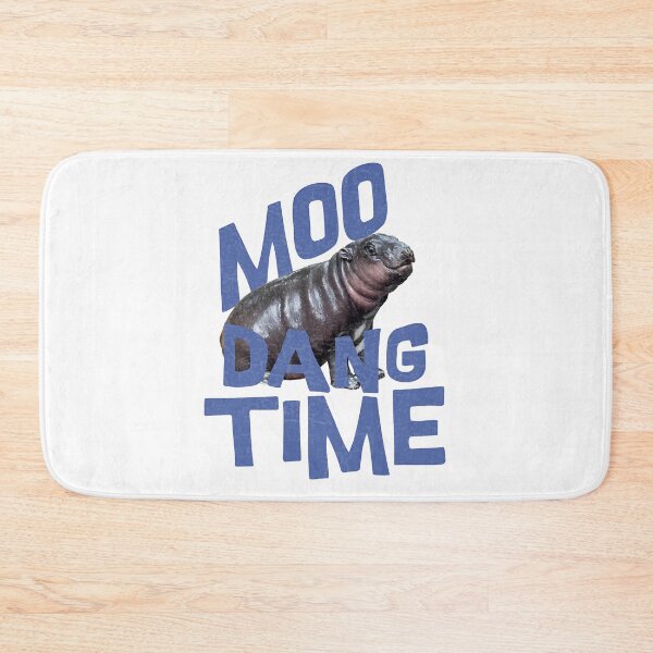 Item preview, Moo Dengs Time Cute Hippo Baby Bouncy Pock designed and sold by No11DigitalArt.