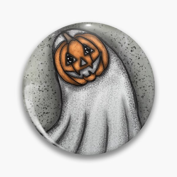 Item preview, Ghost in pumpkin costume designed and sold by Aileen-Lights.